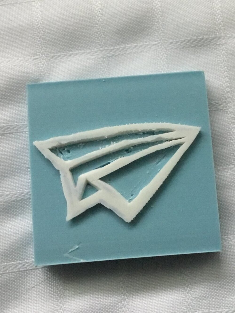 Two sides hand made rubber stamp